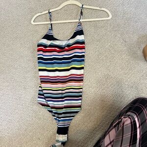 Colorful Striped bodysuit